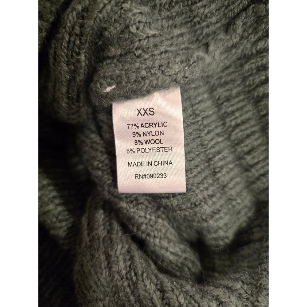 L.A. Hearts Forrest Green Knitted Crop Sweater Size XXS NWT - Picture 8 of 8